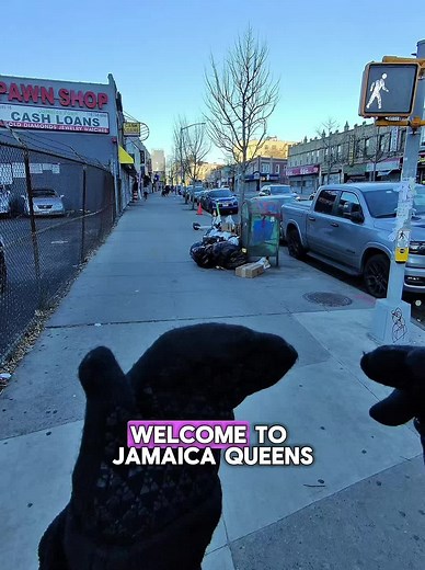 Early morning walk on 146th St & Jamaica Ave. 📸❄️ Behind me is the massive transit hub, but the side streets are quiet (and gritty).