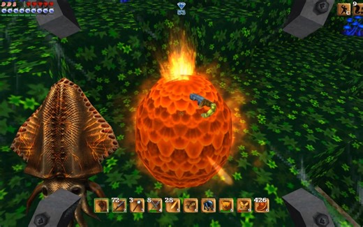 block story 太空上的怪有点猛啊