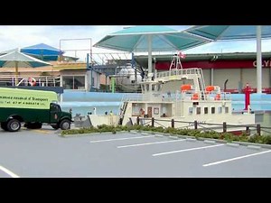 RC Ferry boat and RC track 1/76