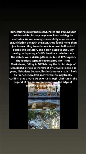 Title:The Lost Musketeer: D’Artagnan’s Possible Remains Found