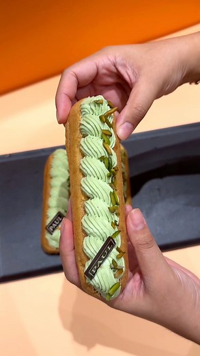 Me? Obsessed with our Pistachio Éclair? Absolutely! Get ready to 'éclair' your love for this pistachio paradise. 😍 #PAUL #PAULMalaysia #PAULBakery #PAULRecommends | PAUL Malaysia