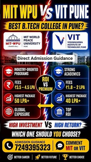 MIT WPU vs VIT Pune: Which College Actually Gets Better Results?