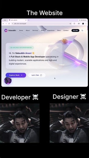 My Website is Live 🚀 | React.js + Tailwind CSS | Modern Animated Portfolio #tailwindcss #frontenddev