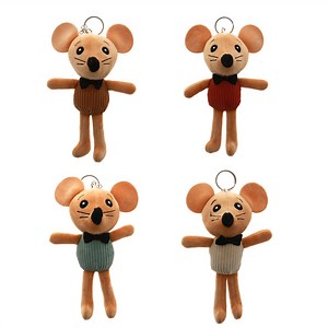 [Hot Item] Stuffed Plush Toy Light Brown Mouse with Different Designs and Colors