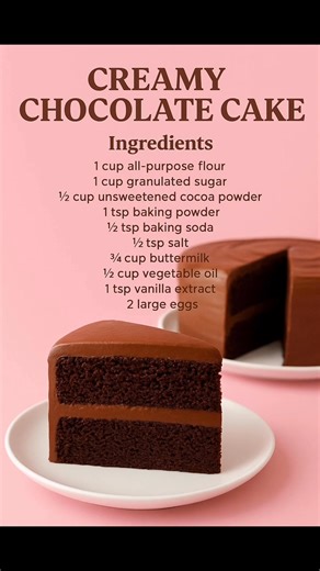 18K views · 110 reactions |  Creamy Chocolate Cake A soft, rich...