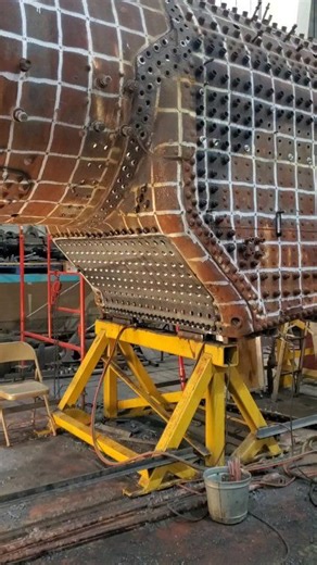 The throat sheet is in for good on the boiler of The Kentucky Railway Museum's Louisville & Nashville 152. Like, follow, share! And as always... ask questions! Have ideas for a video? Let us know! #railway #railroad #STEAM #steamengine #locomotive #steamlocomotive #history #locomotive #podcast #historicpreservation #nextgenerationrail #thatsteamguy #heavyequipment #heavymetal #heavymachinery #UnitedStates #train #MadeInUSA #trains #railway #railroad #tradesman #education #boiler #boilermaker #te