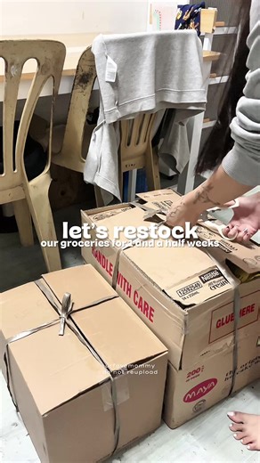 restocking our 1 & a half week stocks groceries 🤍 #restocking #restockingasmr #restockinggroceries