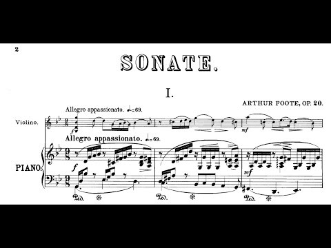 Arthur Foote - Violin Sonata in G Minor, Op.20