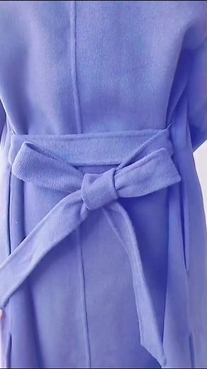 #蝴蝶结系法 教程：你学会了吗？#学会快去试试吧🔥 #值得拥有腰带扣的记法 #大衣腰带系法 #蝴蝶结系法