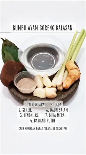 Bumbu Ayam Goreng Kalasan #masakanindonesia #belajarmasakyuk