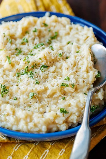This is our go-to recipe for homemade Risotto: https://natashaskitchen.com/classic-risotto-recipe/ #rissotto | NatashasKitchen.com