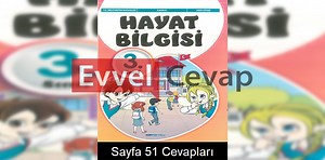 3. Sınıf Hayat Bilgisi Ders Kitabı Cevapları SDR İpekyolu Yayınları Sayfa 51