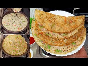 गेहूं के आटे का डोसा बनाने की विधि - ना दही ना बेकिंग सोडा ना ईनो | Instant Gehun ke Aate ka Dosa