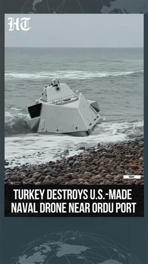 Turkey Neutralises US-Made Naval Drone Near Ordu Port in Black Sea | #ytshorts