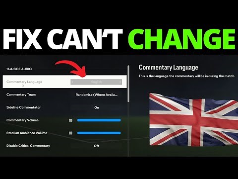 How To Fix Can't Change Commentary Language on FC 24