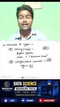 Variables in Python | Types of Variables Explained | Python Tutorial for Beginners