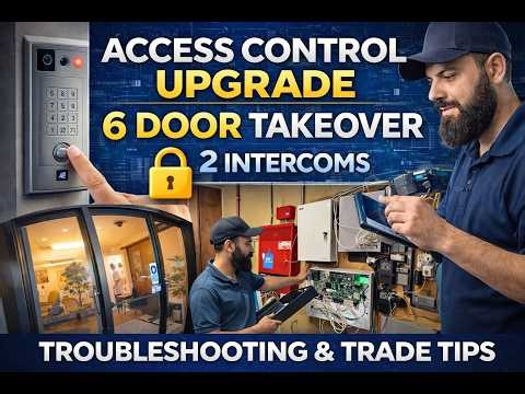 🔐 Access Control Upgrade at an Office Facility (6 Doors + 2 Intercoms) 🔐