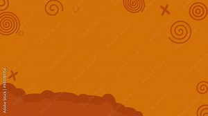 Simple Animated abstract orange background with circles for your videos, advertisement, website, project and others