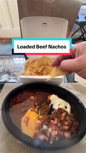 Delicious Loaded Beef Nachos at Taco Bell