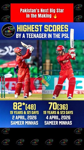 🔥 Highest Scores by a Youngster in PSL History
