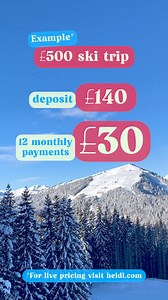 More choice, easy payments, less stress. Book your 24/25 ski holiday early! ⛷ | Heidi