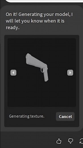 Roblox Ai Mesh Generator. | #roblox #robloxai #gamedevelopment