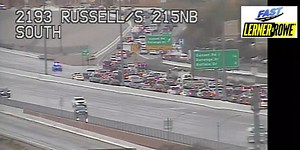 Police activity shut down traffic on 215 southbound near Sunset Friday afternoon