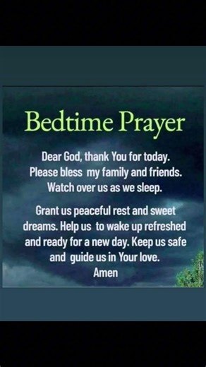 quick bedtime prayer