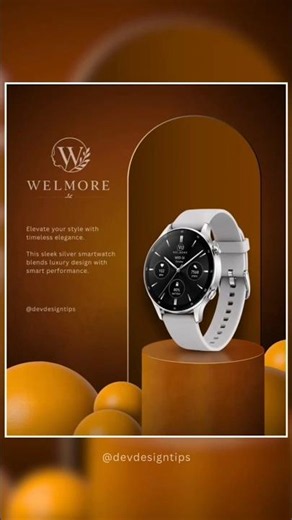 Create Luxury Watch Ads in Canva ⌚🔥 Photoshop Style 😳 #Canva #Design #ProductAds