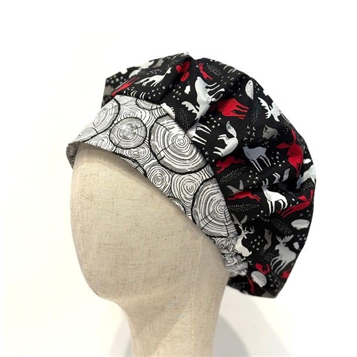 Woodland Bouffant Scrub Cap, Cotton Surgical Hat - Etsy