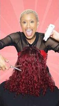 Red Curly Hair Dye Transformation! #hairdye #curlyhair #hairtutorial