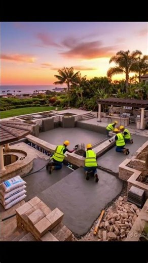 🏊“Luxury Swimming Pool Construction Start | Foundation Digging & Leveling Work”
