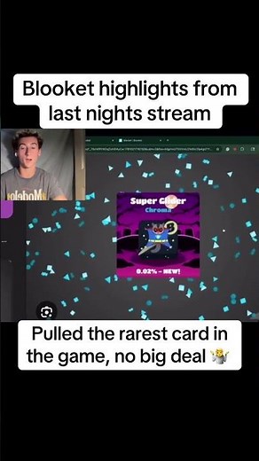 Blooket highlights from last nights stream Pulled the rarest card in the game 🤷‍♂️ #blooket #twitch