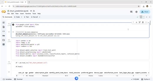 #machinelearning #internship #futureinterns #python #datascience #churnprediction #mlproject | Deepabhavyasri Sonti