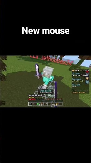 New mouse💜🧡💜 #minecraft #bestminecraftclips #minecraftshorts #minecraftduel #viralshorts