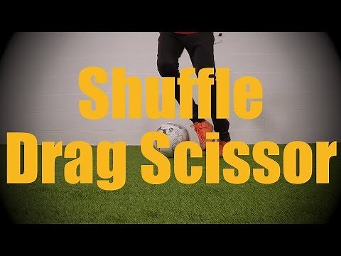 Shuffle Drag Scissor - Fast Footwork Drills - Soccer Coerver Training for U12-U13