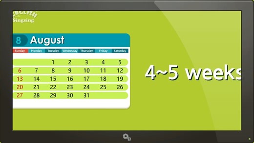 Kids vocabulary - Calendar - Months and Days - 儿童词汇-日历-月和日