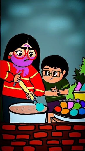 happy holi 🫟 ll cartoon comedy video ll #shortvideo #holi