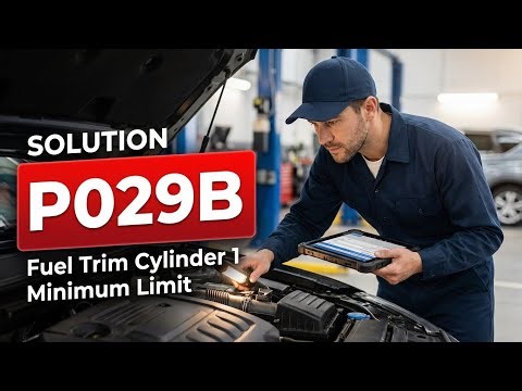 HOW TO FIX P029B OBD II ERROR CODE - Fuel Trim Cylinder 1 Minimum Limit