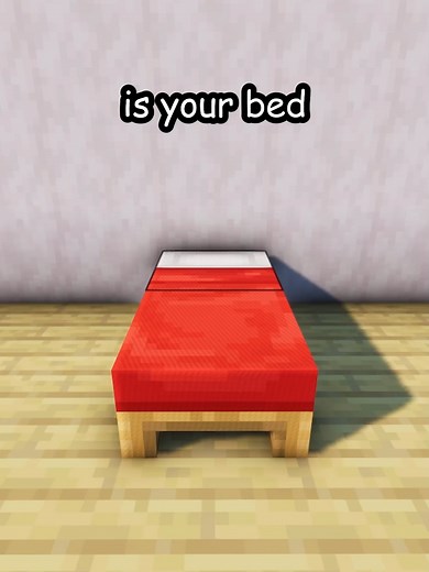 WHITE MINECRAFT BED #minecraft #minecraftbuilding #minecrafttutorial #fyp