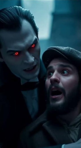 Dracula attacks the town and bites someone #dracula #horror