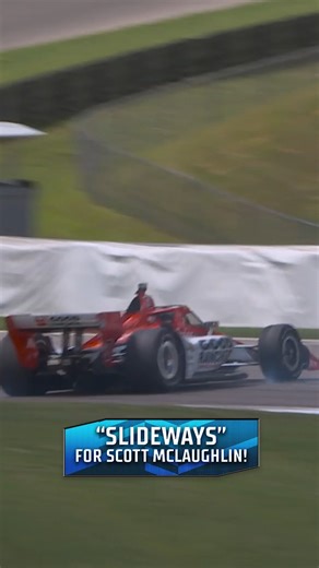 A couple of wild moments in Barber practice for Scott McLaughlin 👀 #INDYCAR | INDYCAR on FOX