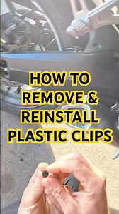 How to remove and reinstall plastic retainer clips!