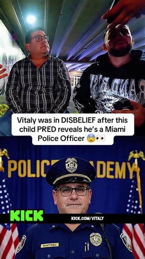 Vitaly was in DISBELIEF after this child PRED reveals he’s a Miami Police Officer 😨👀 #vitaly