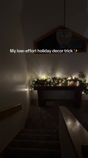 Holiday decoration hack 🤭 Decorating without the stress #cozyHomeVibes #InteriorInspo #decoraideas #entrywaydecor Tribesigns 63-Inch Long Console Table, Wooden Rectangular Sofa Table Behind The Couch, Farmhouse Entryway Table for Entrance, Hallway, Living Room (Natural) Modern holiday decorating ideas easy holiday decor low effort holiday decor simple holiday decorating holiday home decor festive home ideas seasonal home styling console table decor console table styling ideas entryway holiday d