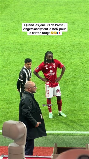 Quand les joueurs de Brest - Angers analysent la VAR pour le carton rouge🤣🤣🇫🇷 #football #brest #locko #stadebrestois #var