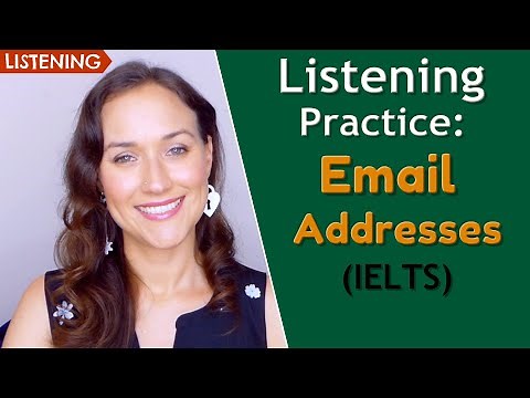 Email Addresses (IELTS + Call Center) | English Listening Practice