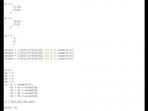 Matrizen und Vektoren in Python darstellen