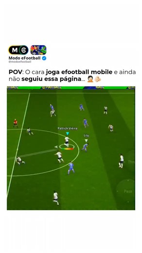 Brian Santos | Efootball Mobile on Instagram: "Receita simples pra parar de sofrer no eFootball 🍳⚽ Se toda partida parece replay de gol sofrido… essa receita é obrigatória antes de entrar no online. Ingredientes: – Defesa manual ativada – 1 volante que saiba marcar – Zagueiro usado com responsabilidade – Um mínimo de paciência (sem isso, não funciona) Modo de preparo: 1. Marque o espaço, não o jogador 2. Use o volante pra pressionar e segure a zaga 3. Não saia correndo com o zagueiro igual inic