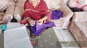 97K views · 844 reactions | How to cut and trace a ladies suit during stiching or aari hand work | Veerpal Kaur Sekhon | Facebook